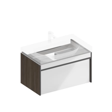 Тумба Kerama Marazzi MODULA МОДУЛА MO.80.1+1\AR подвесная 80 с ящиком 1+1, арабика
