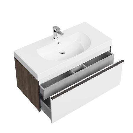 Тумба Kerama Marazzi MODULA МОДУЛА MO.100.1+1\AR подвесная 100 с ящиком 1+1, арабика