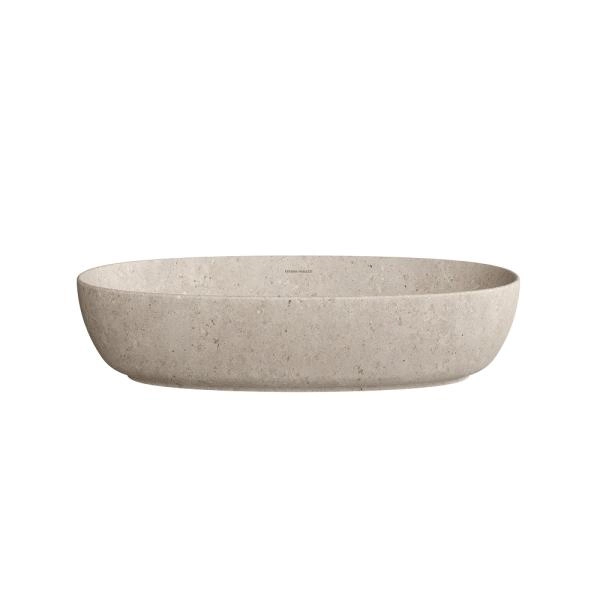 Раковина Kerama Marazzi PLAZA ПЛАЗА KMPLWB60MBEST0 60 см накладная с донным клапаном, риккарди бежевый