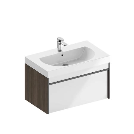 Тумба Kerama Marazzi MODULA МОДУЛА MO.80.1+1\AR подвесная 80 с ящиком 1+1, арабика
