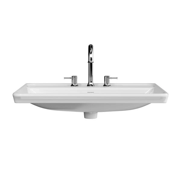 Раковина Kerama Marazzi ЭЛЕГАНС KMELWB80GWH3 мебельная\подвесная 80 см с тремя отверстиями, белая глянцевая