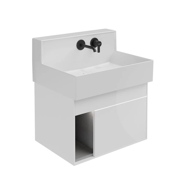Тумба Kerama Marazzi TECNOLOGICA M ТЕКНОЛОДЖИКА М LO.M.65\WHT ба Logica M/Лоджика М подвесная 2 выдвижных ящика 65, белоснежный