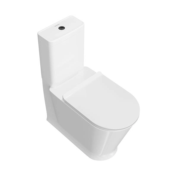 Унитаз Kerama Marazzi PLAZA MODERN ПЛАЗА МОДЕРН PLMR.wc.01 напольный безободковый, белый глянцевый